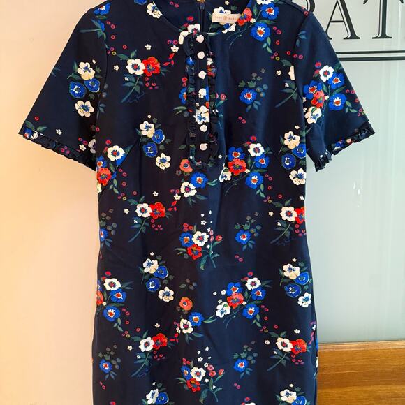 Tory Burch Pansy Bouquet Miranda Dress Size Large NEW WITH TAGS! - Picture 8 of 8